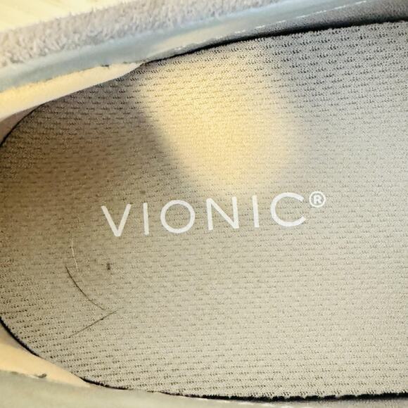 Vionic Shoes Womens 10.5 Gray Suede 23Walk Casual Loafer Sneaker Sole Orthotic - Picture 10 of 12